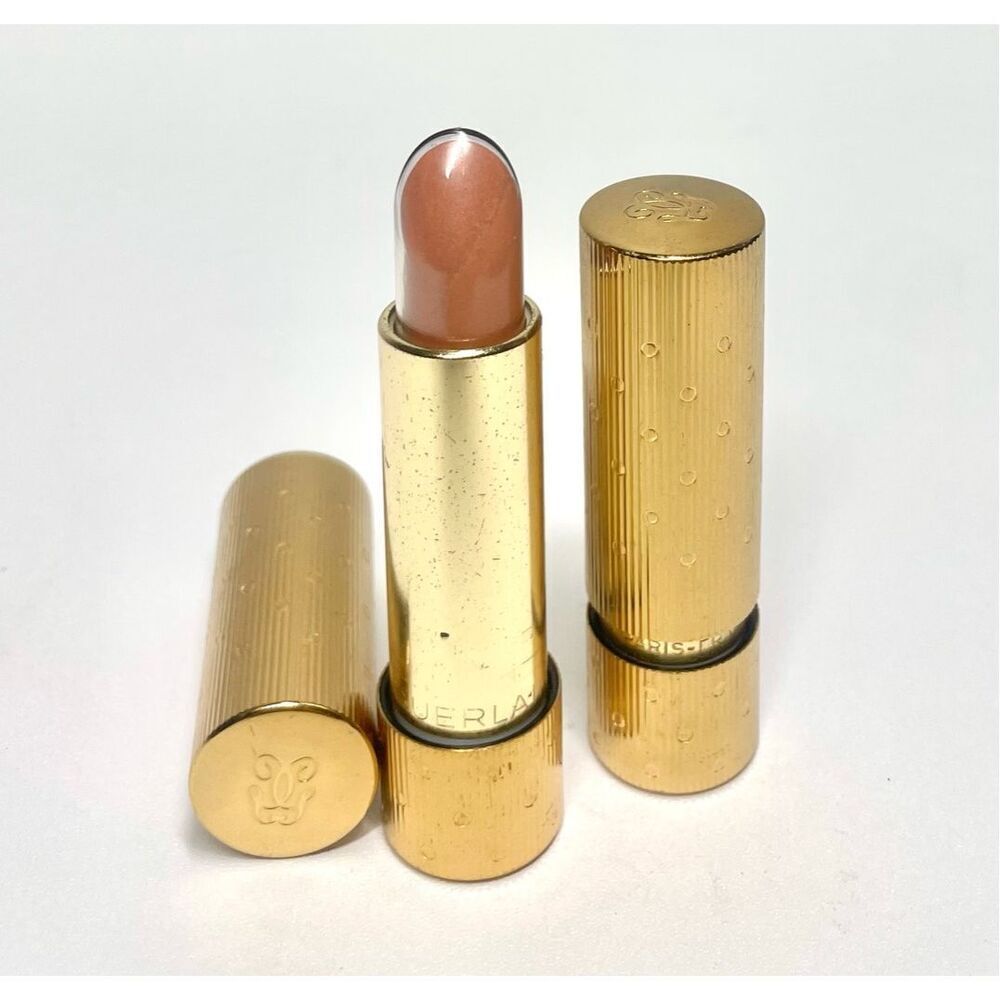 Vintage 1950 GUERLAIN Lipstick Gold Dot Case Bal de Mai 43 Preserved Collectors
